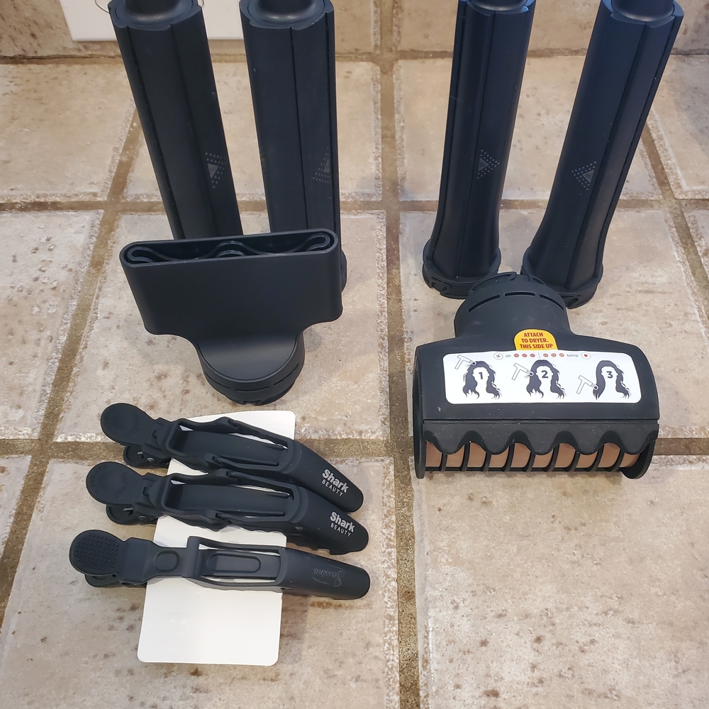 Shark Precision Hair Clips & Styling Attachments - Black